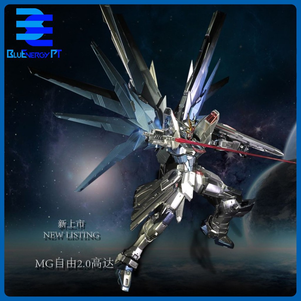 Mô hình kim loại Gundam Bandai Metal Coloring MG1 / 100Freedom SEED Free 2.0