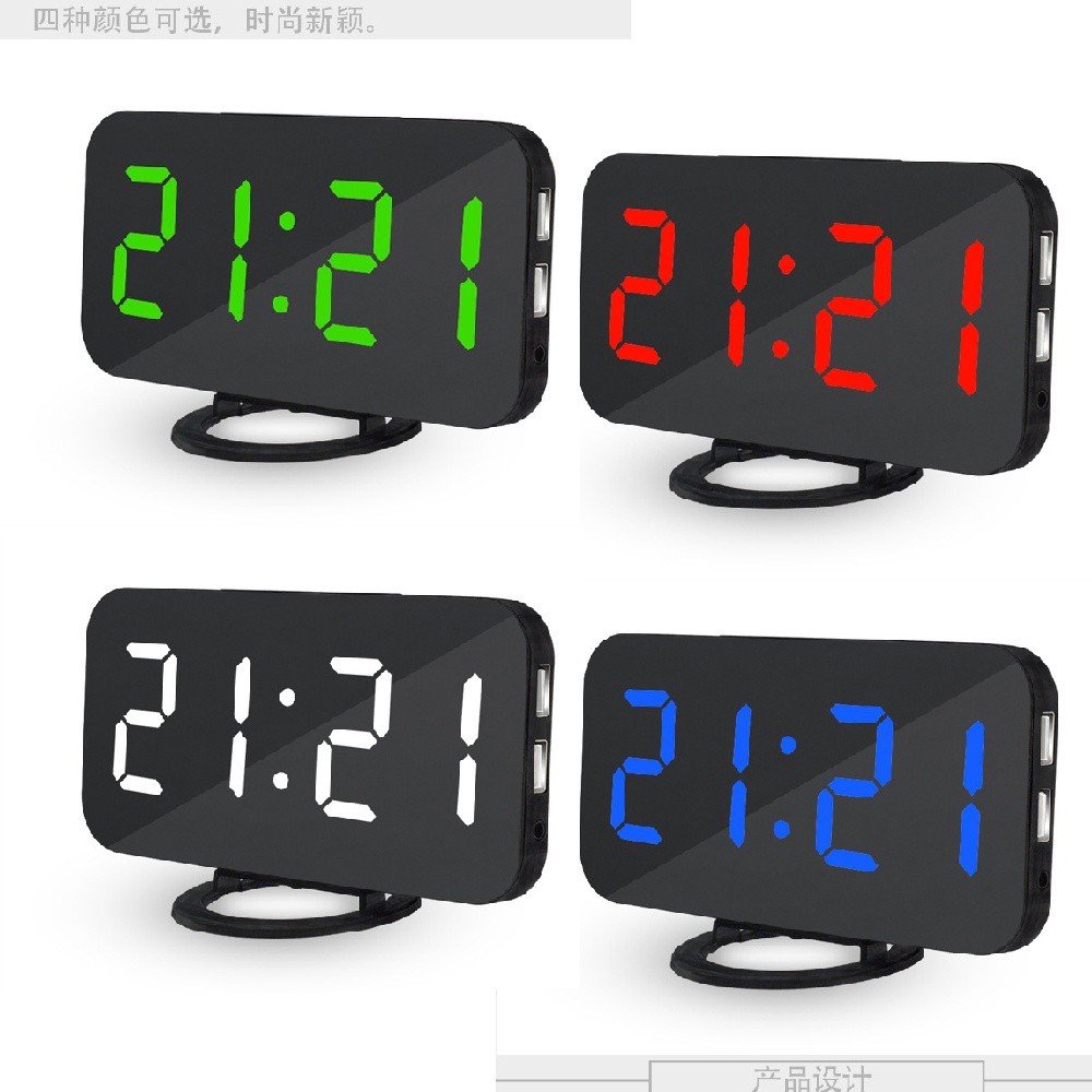 Đồng Hồ Báo Thức Điện Tử Có Đèn Led