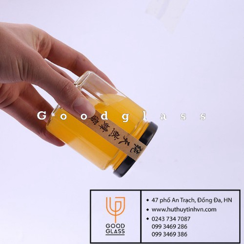 Hũ thủy tinh / Lọ thủy tinh lục giác đựng gia vị thực phẩm nắp thiếc 100ML | BigBuy360 - bigbuy360.vn