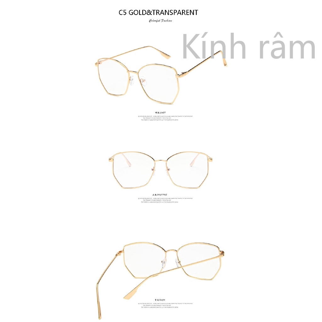 Kính mát gọng kim loại phong cách cổ điển cho nam