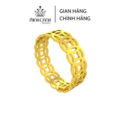 Nhẫn Kim Tiền Bạc Xi Vàng May Mắn Tài Lộc Minh Canh Jewelry