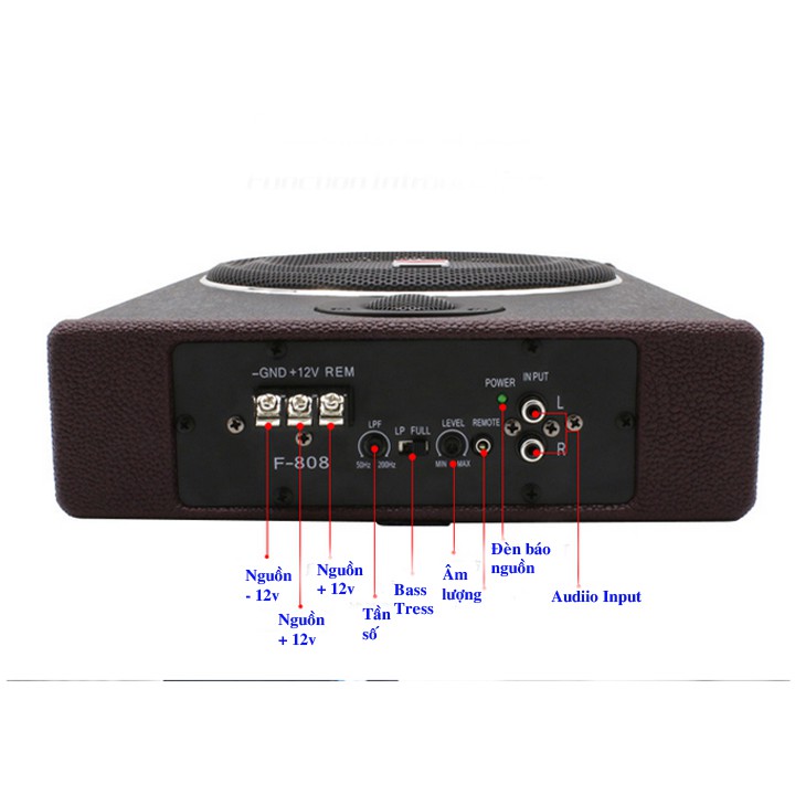 Loa siêu trầm Ô tô Bass 8 K-808APR