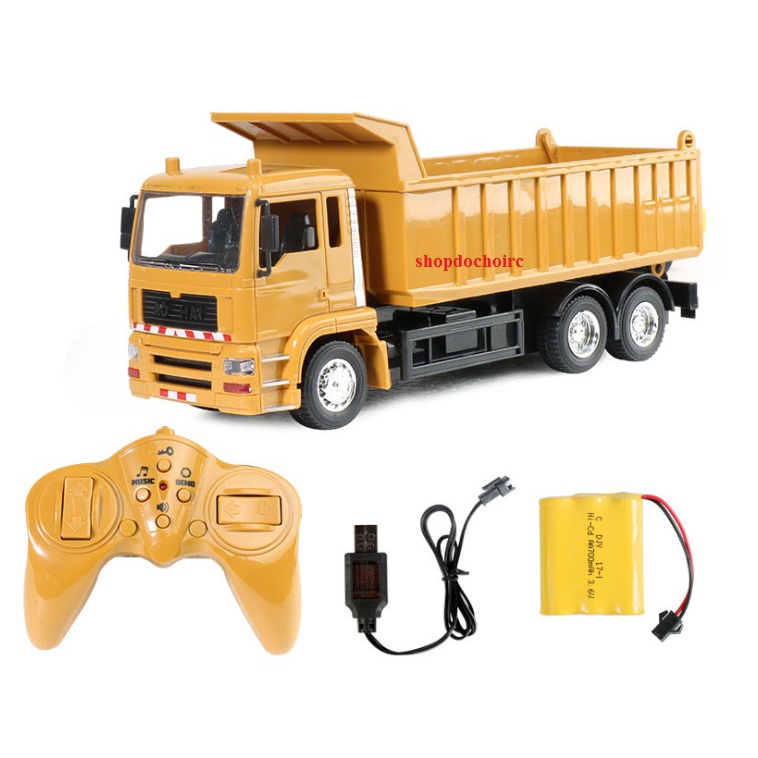 Xe tải ben điều khiển nhâng hạ ben, đánh lái tiến lùi từ xa Aihao-RC219