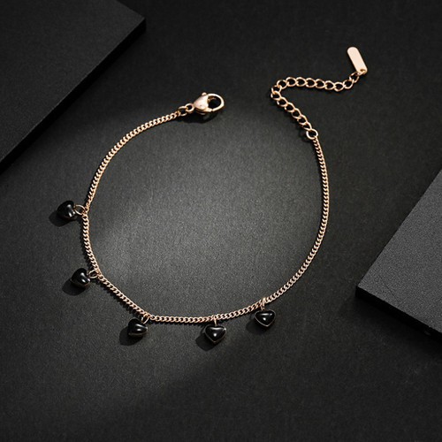 Lắc Tay Tim Đen Titan Ko Đen TT 2694