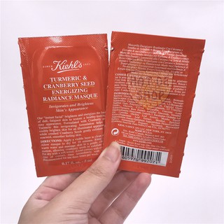 Kiehl's / Kiehls Mặt Nạ Đất Sét Nghệ Sáng Da Turmeric&Canberry Seed Energizing Radiant 25ml (5 gói x 5ml)