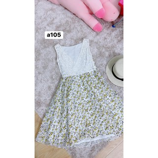 đầm ren phối chân váy xòe. A105