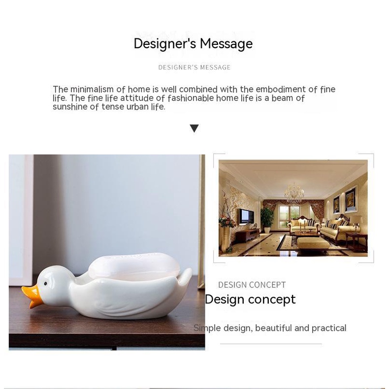 Hộp Đựng Xà Phòng Đa Năng Hình Chú Vịt Dễ Thương