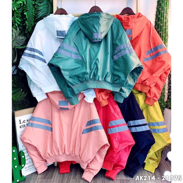 🔥𝐆𝐈𝐀́ 𝐒𝐈̉🔥 Áo Khoác Dù AK214 - Dù Phản Quang Tay 2 Sọc (Video, Hình Thật)