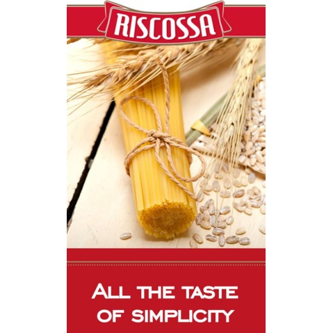 [NK từ Italy] Mỳ Ý số 3 RISCOSSA {Since 1902} Spaghetti / Pasta cao cấp gói 500gr  Hàng chính hãng (Nui đũa Ý = Mì đũa)