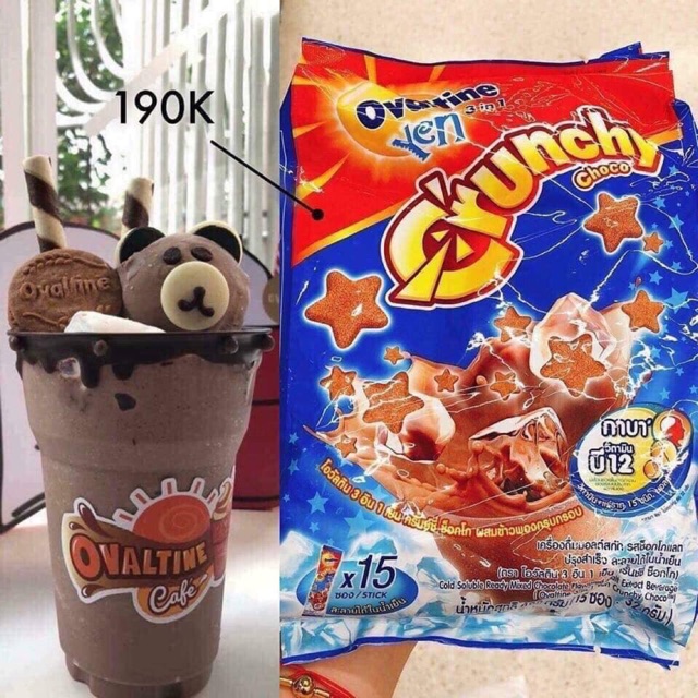 Sữa Ovantine Crunchy 3in1 Thái Lan