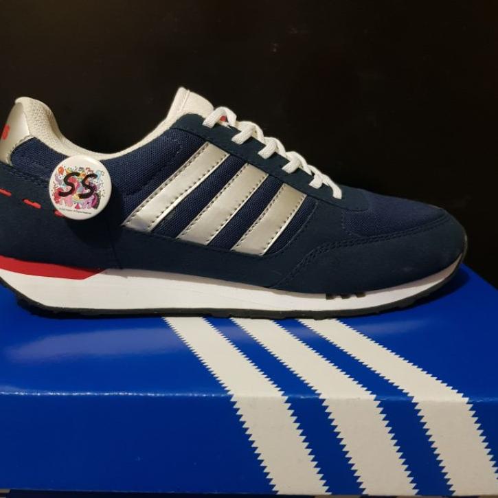 Sq38|Giày Thể Thao Adidas NEO CITY RACER Nhập Khẩu Sản Xuất Tại Việt Nam