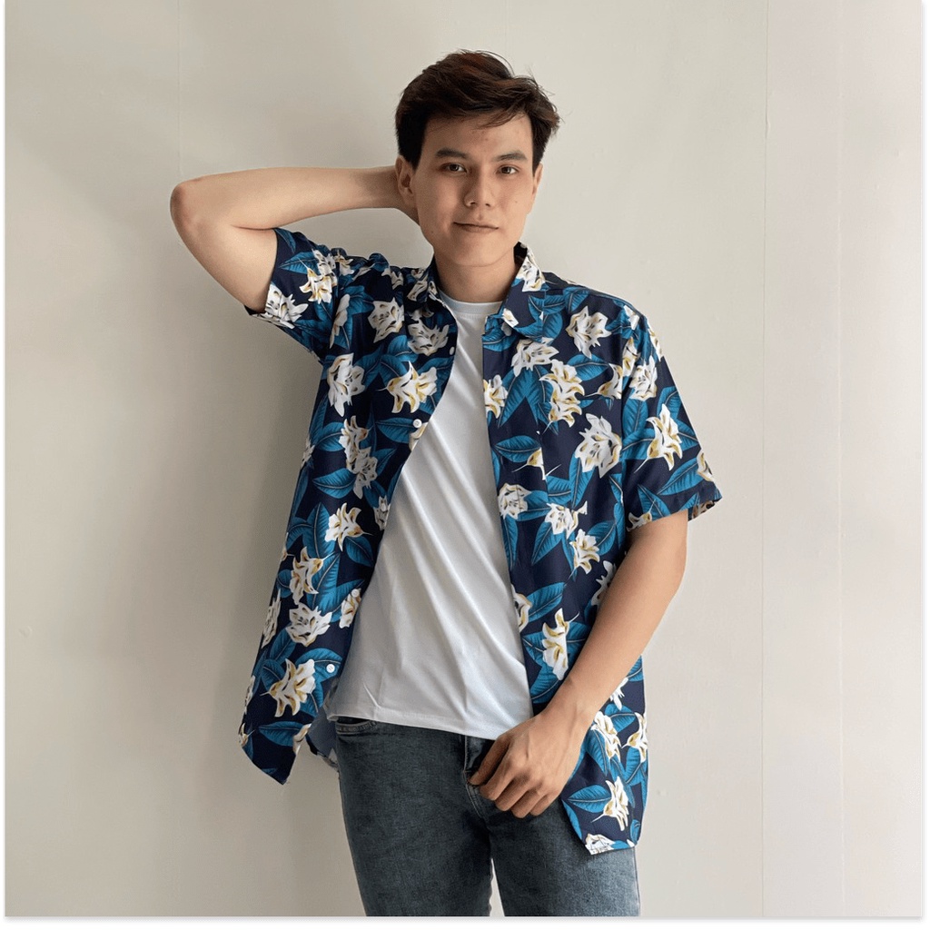 ÁO SƠ MI FORM RỘNG DÀNH CHO NAM HOẠ TIẾT ĐỘC LẠ/  CÓ ĐẦY ĐỦ SIZE KME FASHION