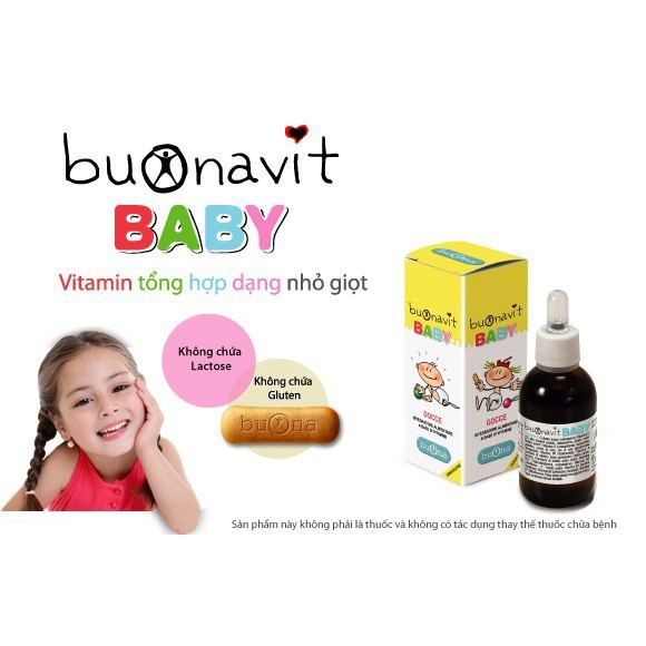 [Kèm Quà Tặng] Buonavit Baby - Bổ sung vitamin, hỗ trợ quá trình chuyển hóa, tăng hấp thu, giảm biếng ăn, tăng đề kháng.