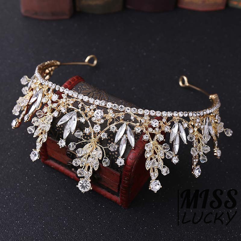 Cài Tóc Hình Vương Miện Đính Đá Sang Trọng Cho Nữ