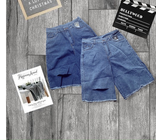 Quần short jean mềm ( kèm ảnh chụp dưới nền)