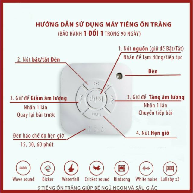 Máy Tạo Tiếng Ồn Trắng, Whitenoise Giúp Bé Ngủ Ngon, Dùng Hiệu Quả Nhất Cùng Quấn Chũn Nhộng Chũn