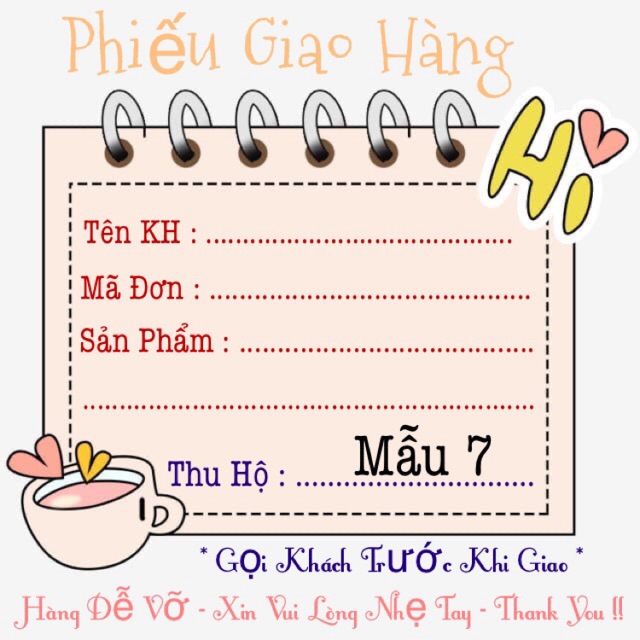 50 tem decal thông tin vận đơn