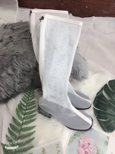 Bốt lưới gót 5cm và 7cm [ VIDEO ẢNH THẬT]sẵn đen 39 | BigBuy360 - bigbuy360.vn