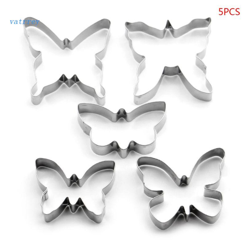 Set 5 Khuôn Cắt Bánh Quy Hình Bướm Xinh Xắn