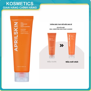 Sữa rửa mặt chiết xuất cà rốt APRILSKIN Carrot Acne Foam Cleanser 120ml