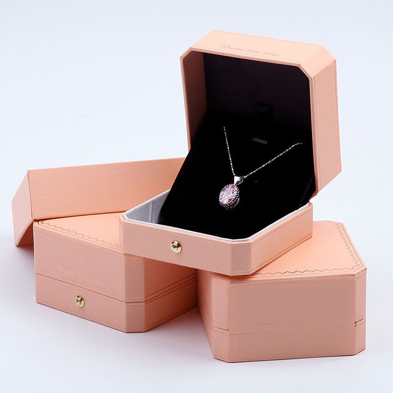 Hộp đựng trang sức hình bát giác cao cấp phong cách châu Âu