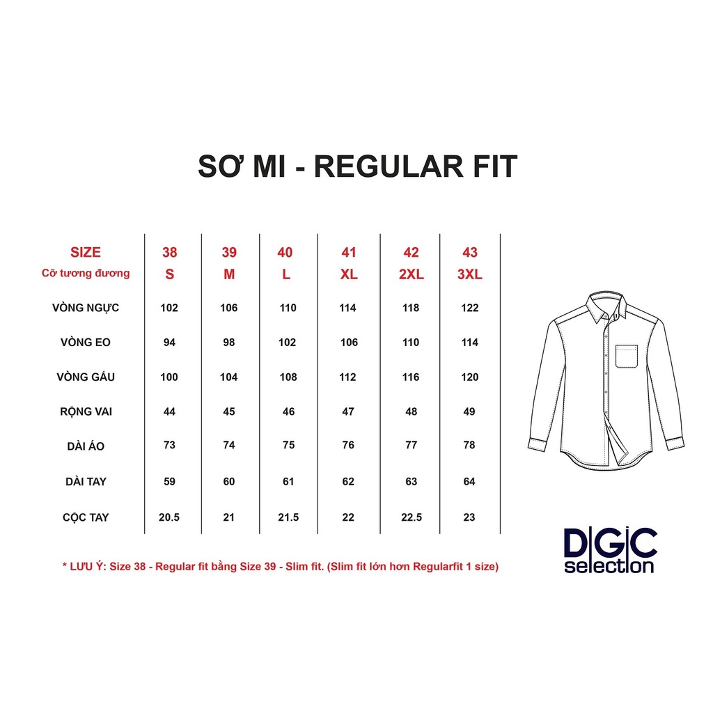 Áo sơ mi dài tay DGCs - SASD1911M