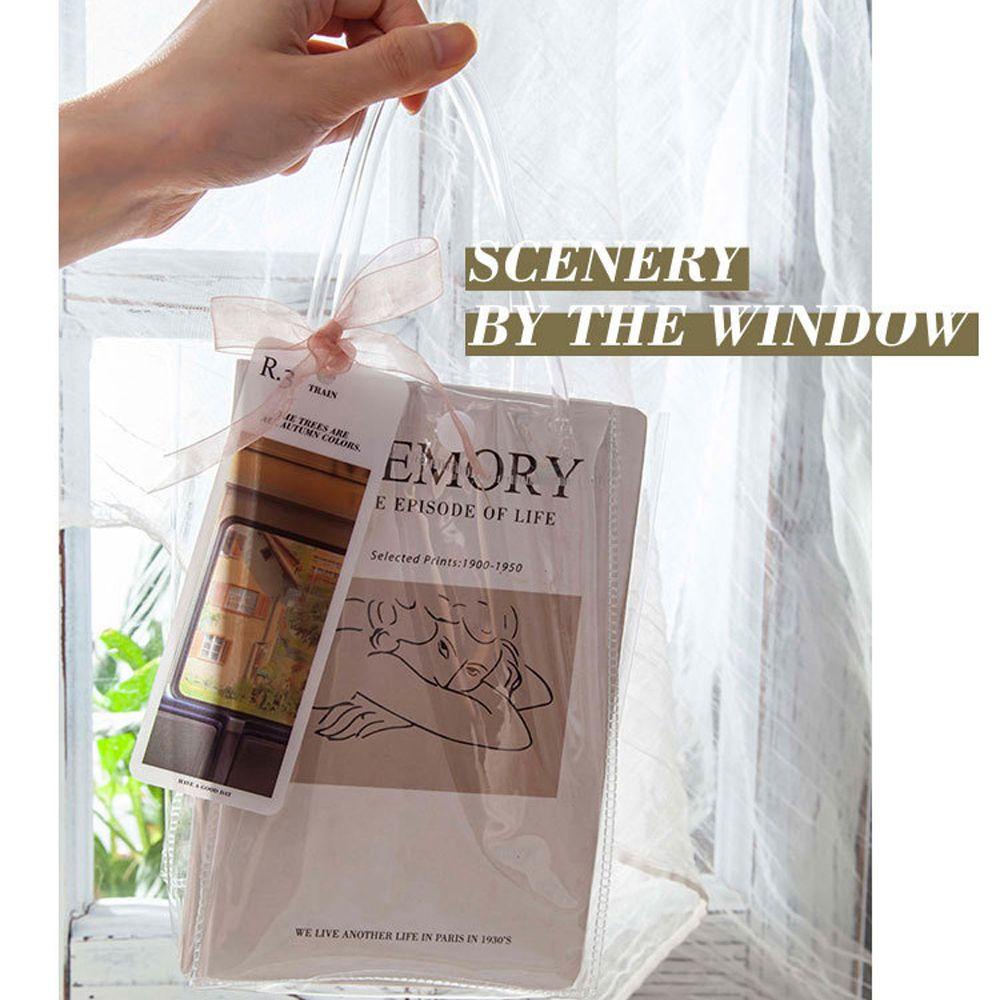 Thẻ đánh dấu trang thiết kế mờ in hình phong cảnh cổ điển thích hợp làm quà tặng