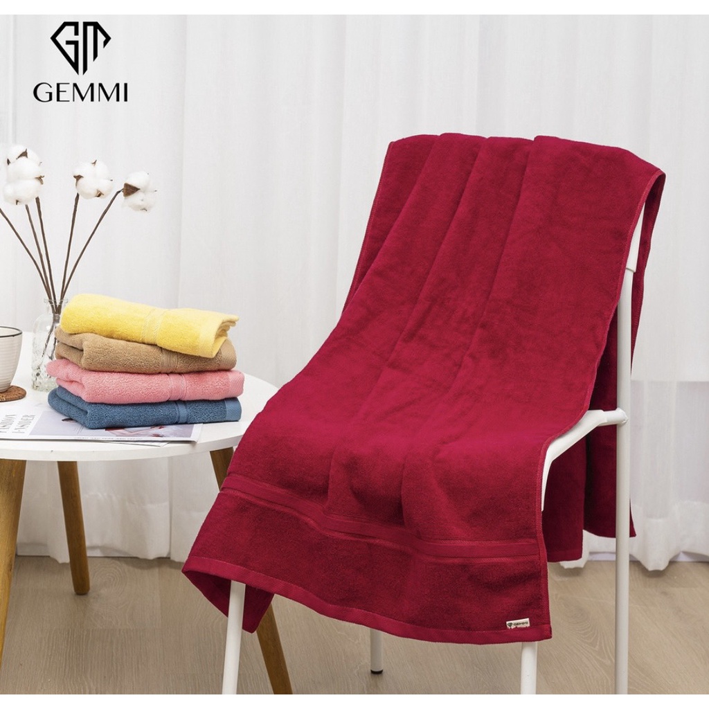 Khăn Tắm Cỡ Lớn SET 70x140cm (450gr) Cotton Kháng Khuẩn Mềm Mại, Thấm Hút