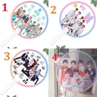 Quạt nhóm BTS mẫu mới trong suốt