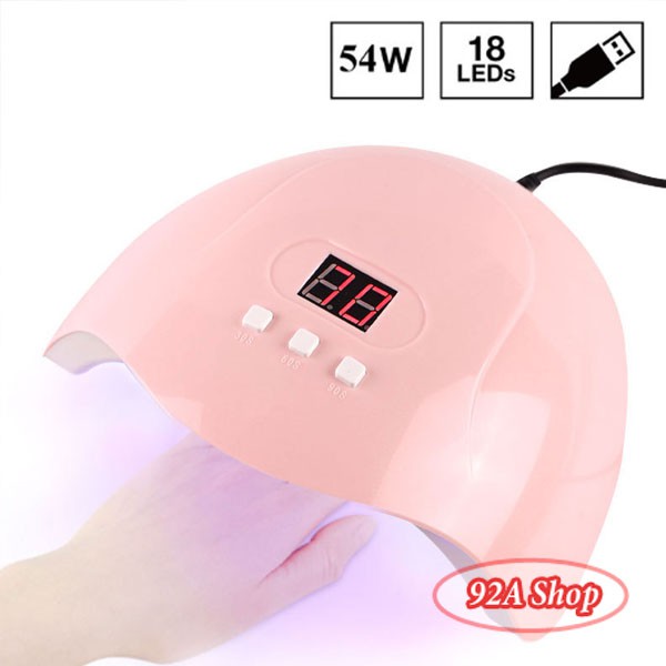ĐÈN HƠ GEL CẢM ỨNG LED/UV 36W NHANH KHÔ SƠN TAY CHÂN