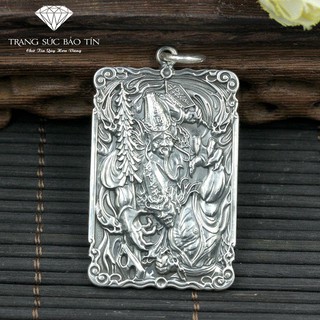 Mặt Dây Chuyền Bạc Nam Hắc Bạch Vô Thường Chất Liệu Bạc Thái Cao Cấp - Bảo Tín