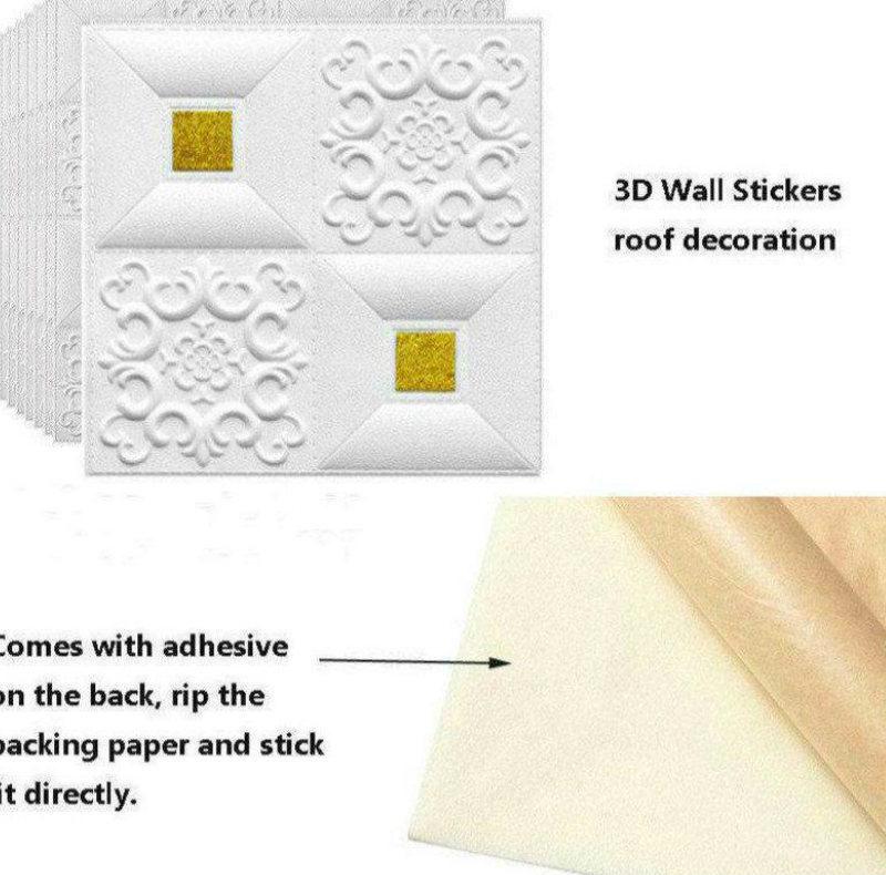 Miếng Dán Tường Trang Trí 3d Hình Viên Gạch Chất Lượng Cao