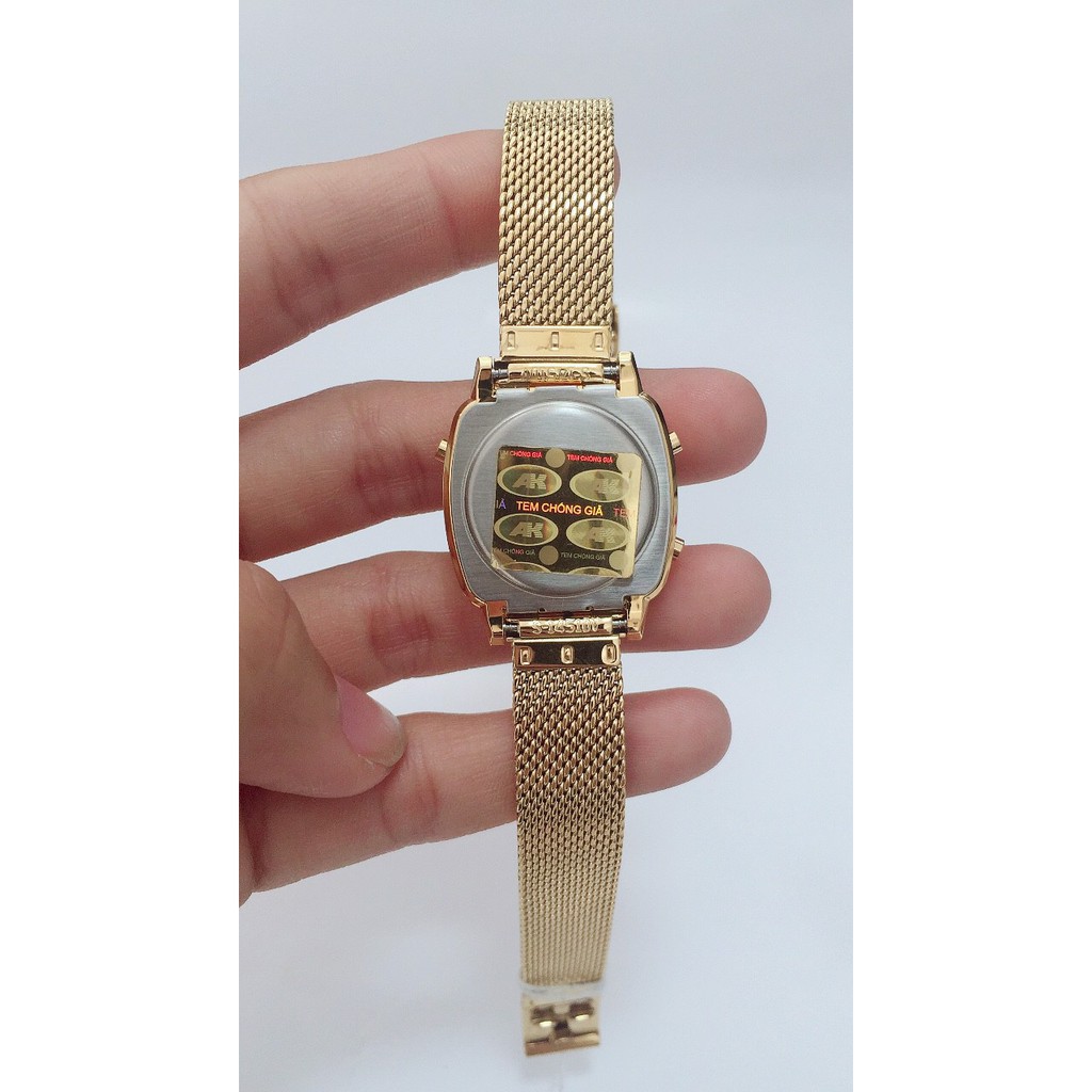 Đồng hồ Casio chính hãng nữ dây thép LA670WEMY-9DF- có tem chống hàng giả