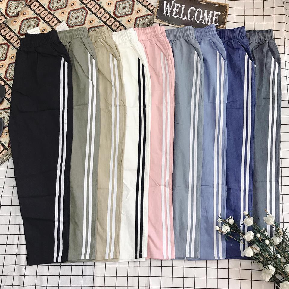 Quần baggy 2 sọc from rộng QC hình chụp thật