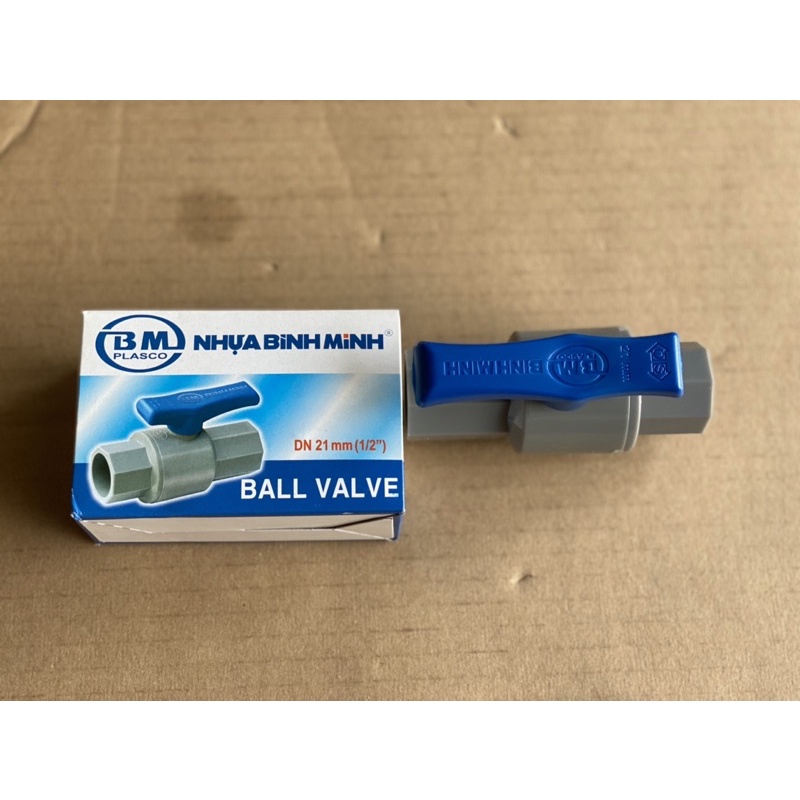 Van khoá pvc Bình Minh phi 21, 27, 34