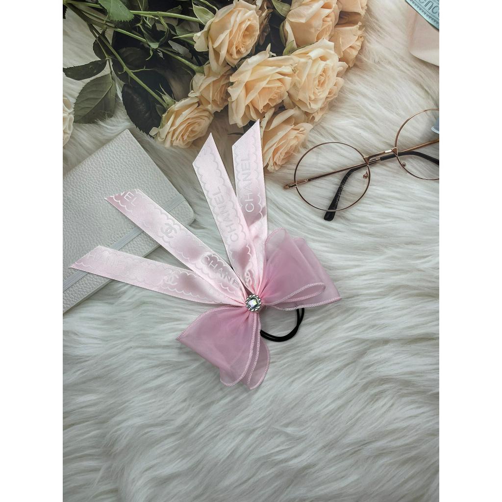 Dây Chun Buộc Tóc Đính Nơ Tiểu Thư Dành Cho Nữ, Cho Bé Gái Hàng Loại Đẹp (CC6)