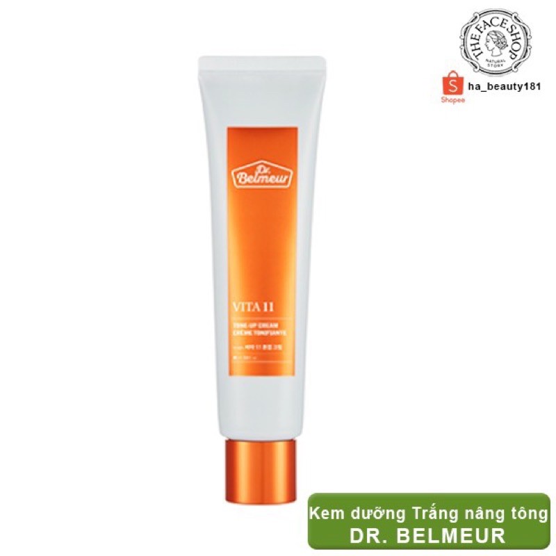 (AUTH) Kem dưỡng trắng nâng tông da Dr Belmeur Vita 11 Tone Up Cream 60 ml The Face Shop