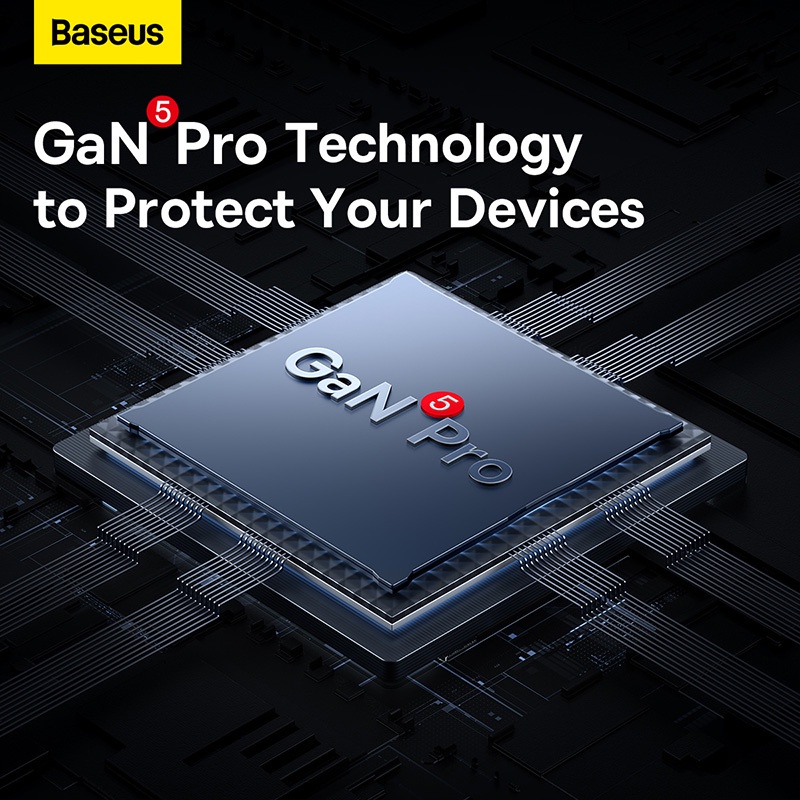 Bộ sạc nhanh đa năng Baseus GaN5 Pro Quick Charger 100W dùng cho Smartphone/ Tablet/Laptop (C+A, kèm cáp C to C 100W)