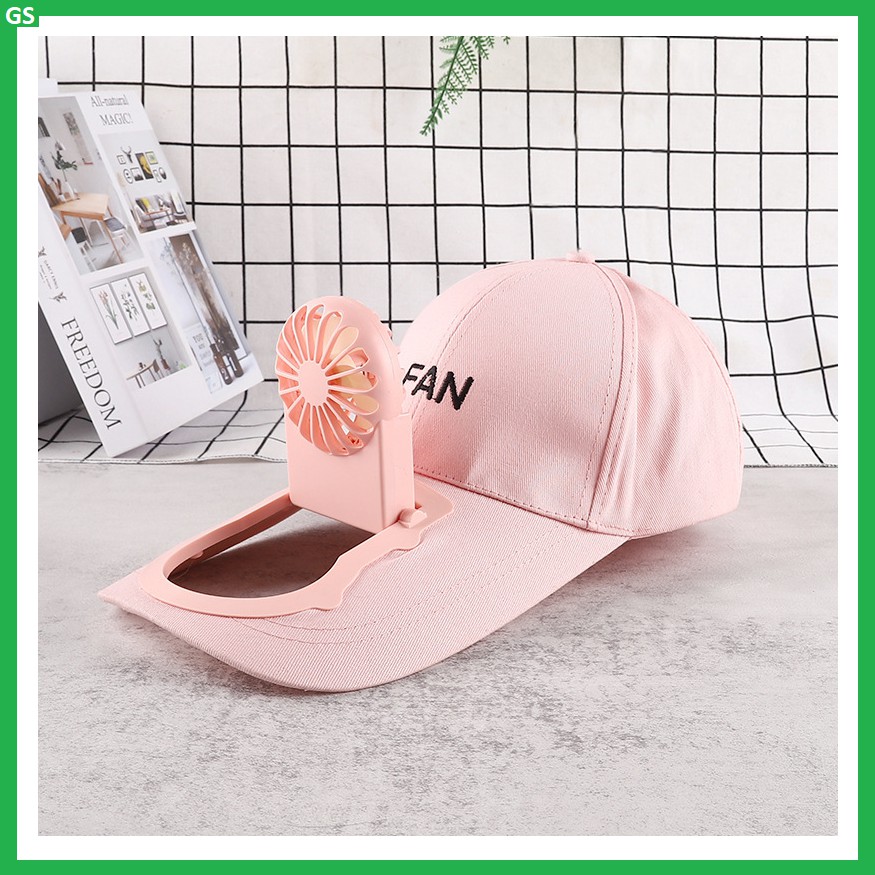 Mũ lưỡi trai gắn quạt thông minh Goodstore phù hợp cả nam và nữ I Quạt mini sạc pin tiện lợi