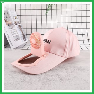Mũ lưỡi trai gắn quạt thông minh sịn sò phù hợp cả nam và nữ, Quạt mini sạc pin tiện lợi