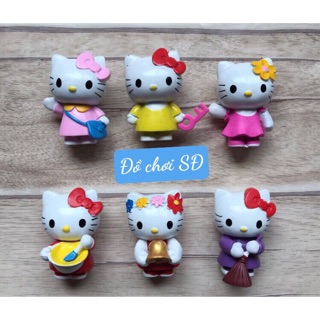 Mô hình mèo kitty - bộ 6 con