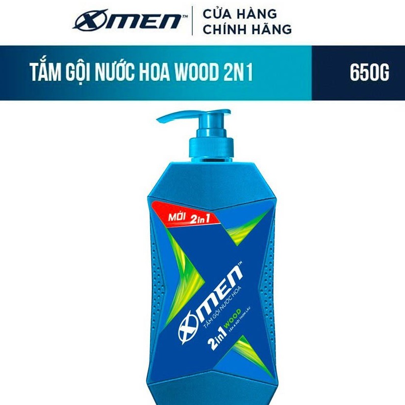 Sữa tắm gội nước hoa Xmen 2in1 Wood 650g