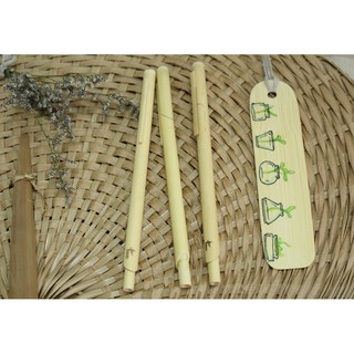 Bộ quà tặng 3 bút bi tre