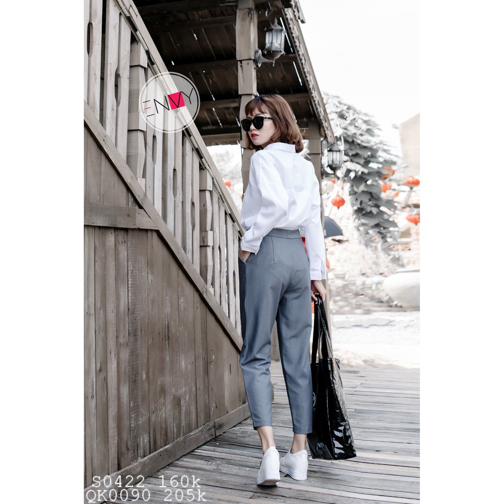 Quần Baggy Cotton ENVY (Nút gài, lưng vải) - QK0090 | BigBuy360 - bigbuy360.vn