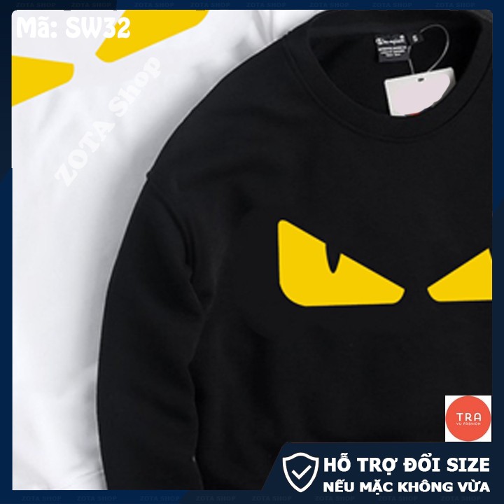 Áo thun nam dài tay chất poly thái đẹp màu đen, trắng dày mịn phối mắt cáo SW32 | BigBuy360 - bigbuy360.vn