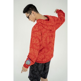 Áo Hoodie BOO Unisex Dáng Oversized In Pattern Dần Dần