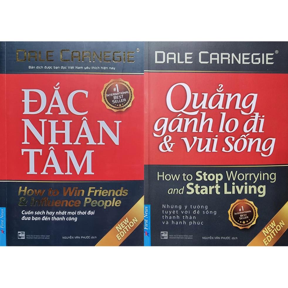 Sách - Combo 2 Cuốn Đắc Nhân Tâm + Quẳng Gánh Lo Đi Và Vui Sống [First News]