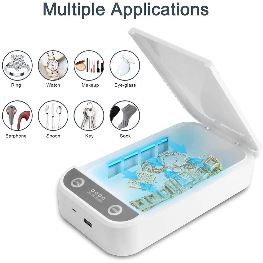 Máy tiệt trùng UV đa chức năng hộp khử trùng y tế dùng cho điện thoại di động đồng hồ khẩu trang phụ kiện các loại