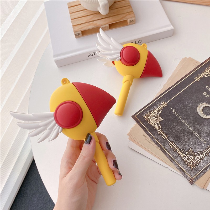 Ốp hộp sạc tai nghe Bluetooth silicon mềm họa tiết Sakura thích hợp cho AirPods Pro Airpods 1/2