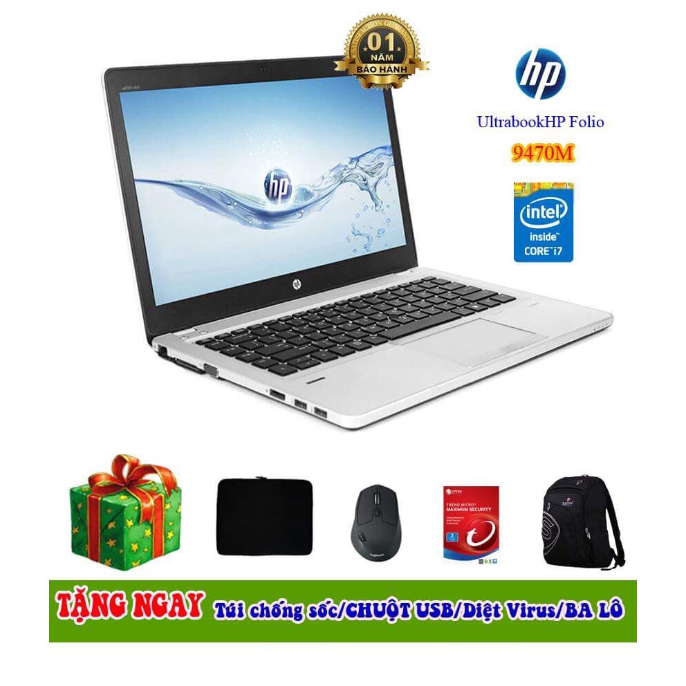 Laptop HP Folio 9470m core i5 ram 8G/SSD128G
